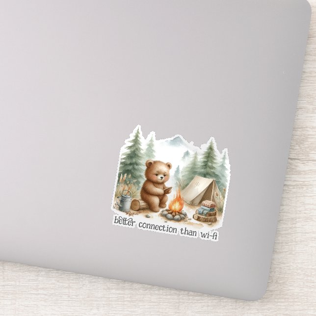 Sticker Camping Ours (Détail)