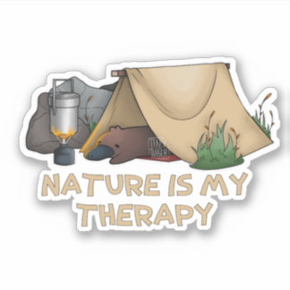 Sticker Camping Platypus