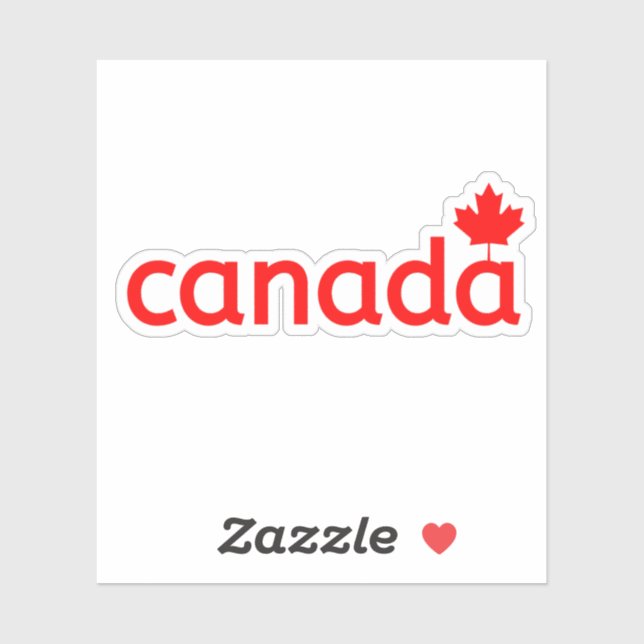 Sticker Canada,jour du Canada Canadiens, Canadien  (Feuille)