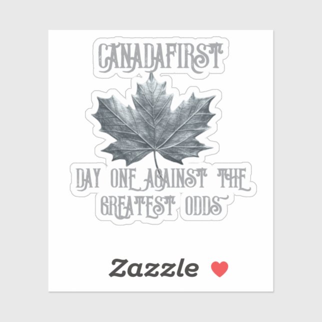 STICKER CANADAFIRST JOUR UN (Feuille)