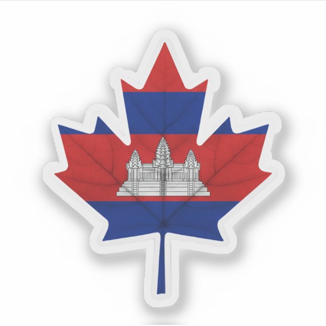 Sticker Canadien cambodgien (Devant)