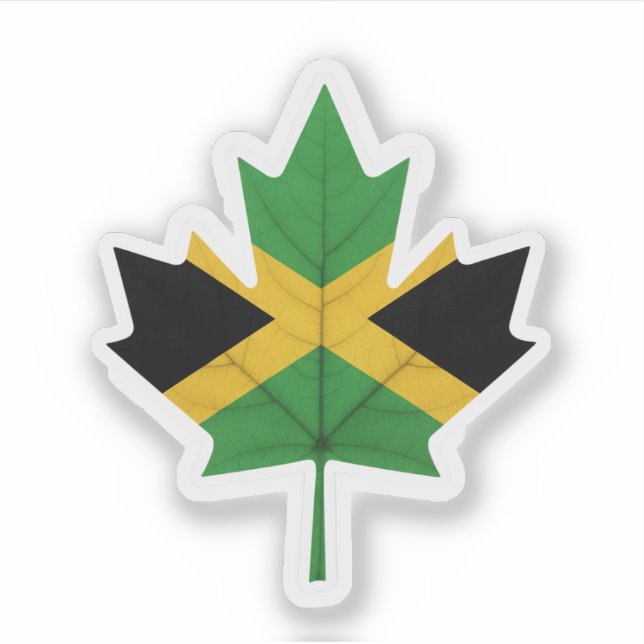 Sticker Canadien jamaïcain (Devant)