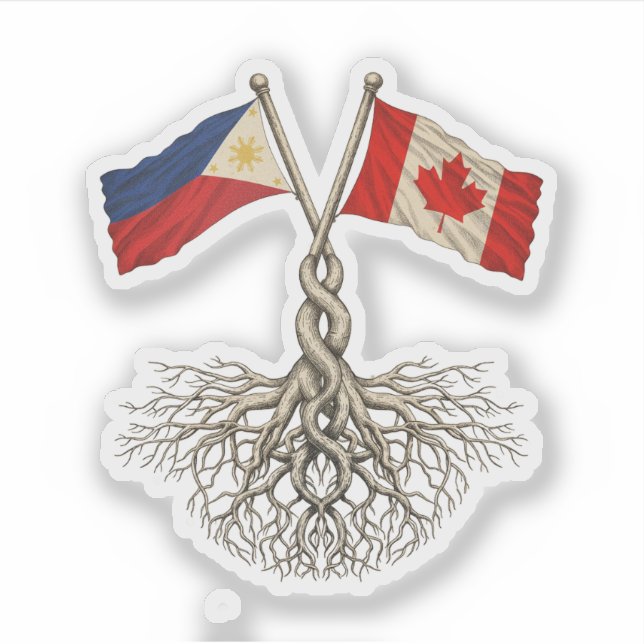 Sticker Canadien philippin (Devant)