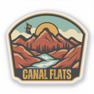 Sticker Canal Flats, Colombie-Britannique
