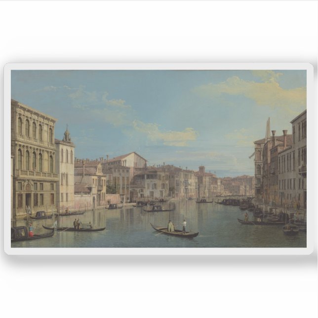 Sticker Canaletto - Le Grand Canal à Venise (Devant)