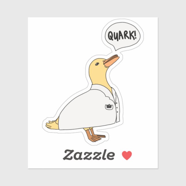 Sticker Canard de physique (Feuille)