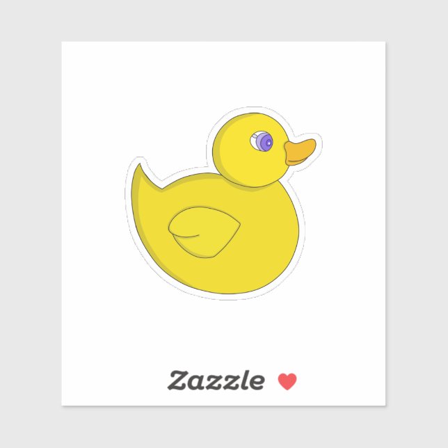 Sticker Canard en caoutchouc (Feuille)