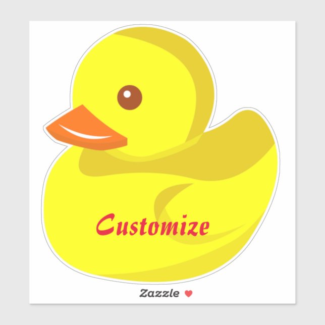 Sticker Canard en caoutchouc mou Thunder_Cove (Feuille)