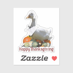 Sticker Canard pèlerin Thanksgiving