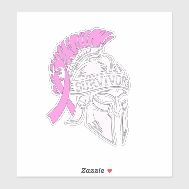 Sticker Cancer du sein survivant (Feuille)