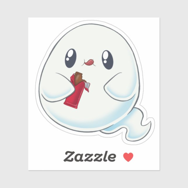 Sticker Candy Ghost (Feuille)