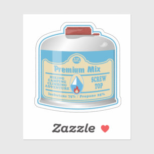 Sticker Canistier de combustible du poêle de camp propane 