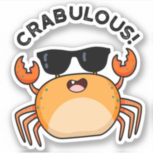 Sticker Canon de crabe amusant