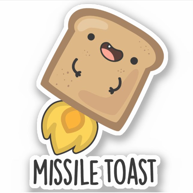 Sticker Canons Mistletoe Drôle Toast Missile (Devant)