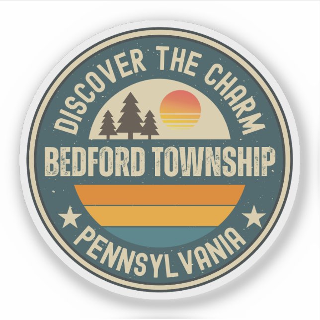 Sticker canton de Bedford, Pennsylvanie (Devant)