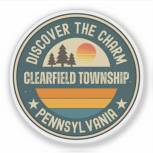 Sticker canton de Clearfield, Pennsylvanie