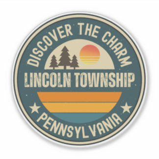 Sticker canton de Lincoln, Pennsylvanie