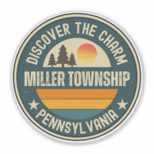 Sticker canton de Miller, Pennsylvanie