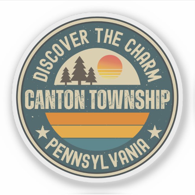 Sticker Canton township, Pennsylvanie (Devant)