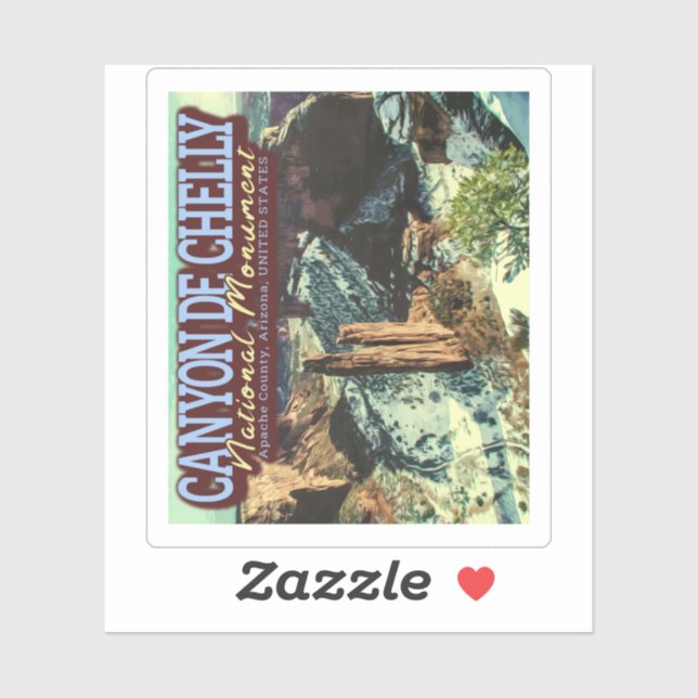 STICKER CANYON DE CHELLY MONUMENT NATIONAL - ARIZONA USA (Feuille)