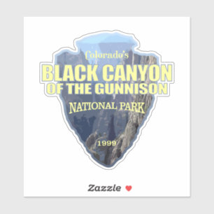 Sticker Canyon noir de la Gunnison (flèche)