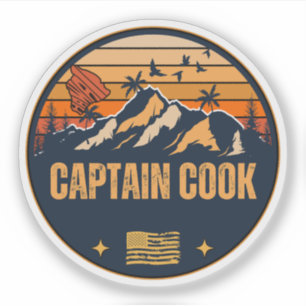 Sticker Capitaine Cook, Hawaï