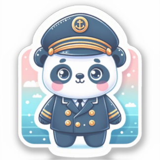 Sticker Capitaine Paws : Aventures en mer