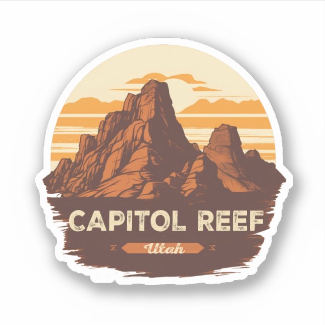 Sticker Capitol Reef - Les cadeaux du parc national (Devant)