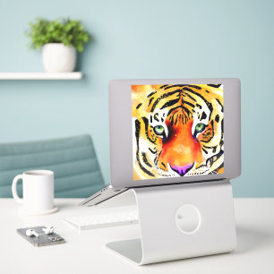 Sticker Capturer la Majesté : le regard d'un tigre