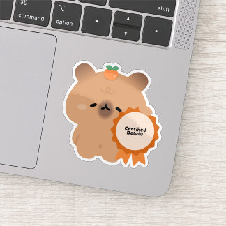 Sticker Capybara Delulu certifié