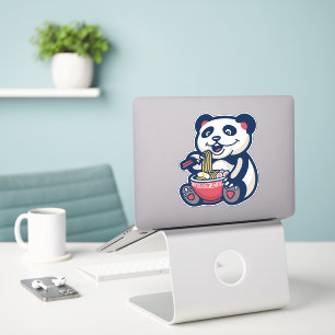 Sticker Caractère Panda Ramen
