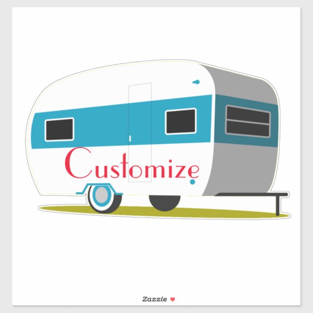 Sticker Caravan Camper RV Thunder_Cove (Feuille)