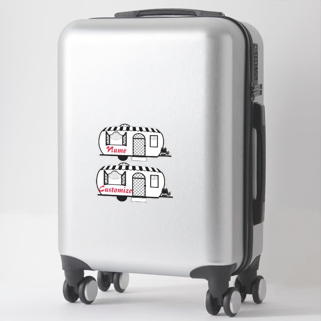 Sticker Caravane arrondie Thunder_Cove (Sur valise)