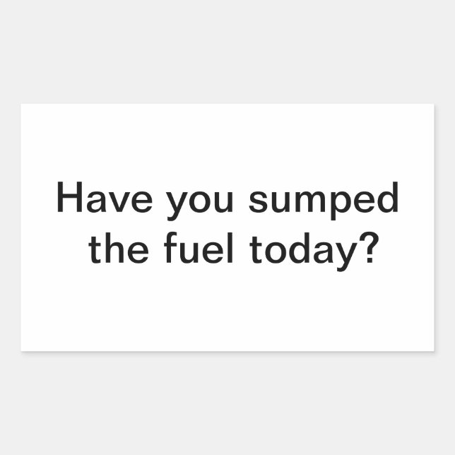 Sticker carburant (Devant)