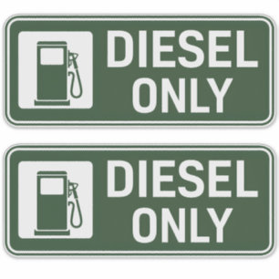 Sticker Carburant diesel uniquement
