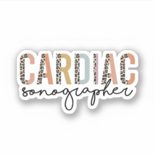 Sticker Cardiac Sonographer, Cardiac Sonographie Cadeau