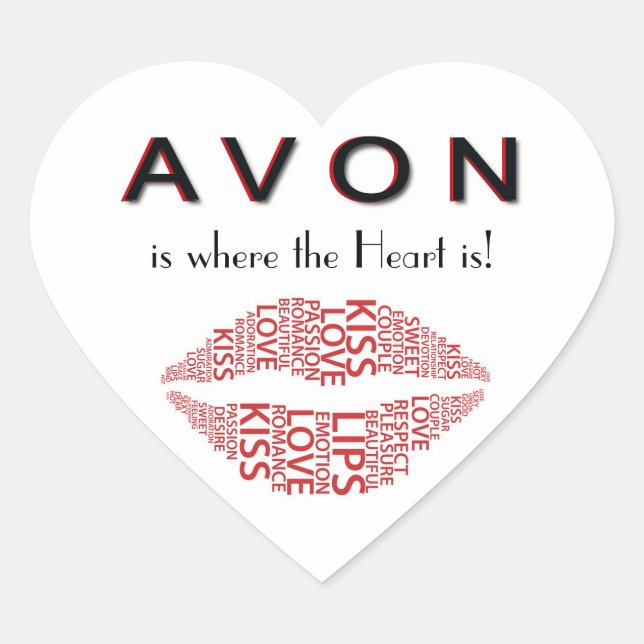 Sticker cardiaque AVON (Devant)