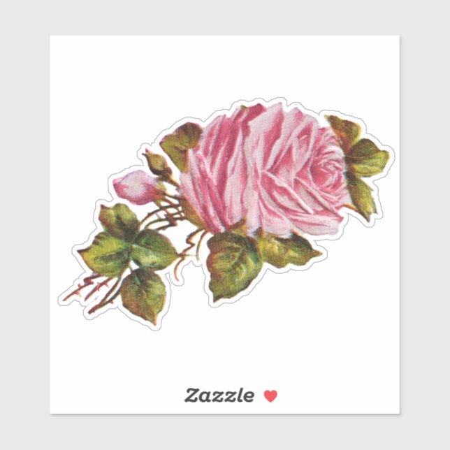 Sticker cardiaque rose (Feuille)