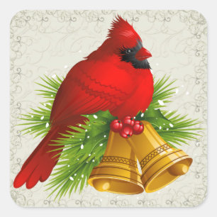 Sticker Cardinal Christmas - SRF