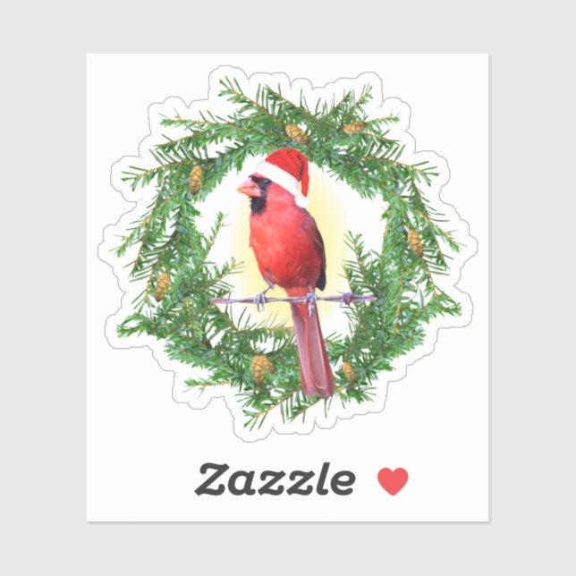 Sticker Cardinal Holiday (Feuille)