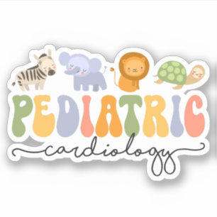 Sticker Cardiologie pédiatrique mignonne PCICU Infirmière