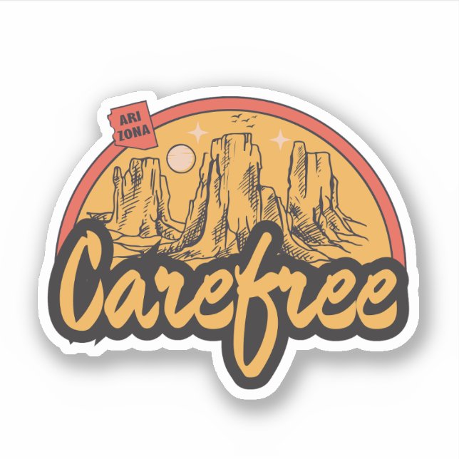 Sticker Carefree, Arizona  (Devant)