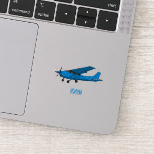 Sticker Caricature d'avion à voilure fixe