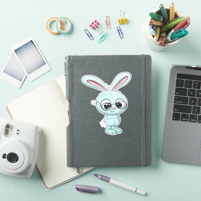 Sticker Caricature de Bunny Cute Kawaii (Couverture iPad)