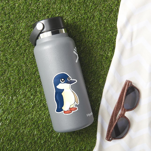 Sticker Caricature de Little Blue Penguin (HydroFlask Insitu)
