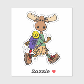 Sticker Caricature de l'orignal