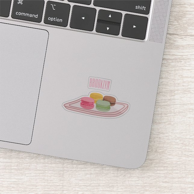 Sticker Caricature de Macaron (Détail)