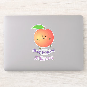 Sticker Caricature de pêche joyeux
