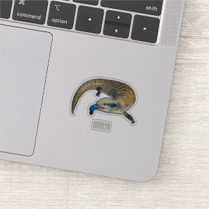 Sticker Caricature en bleu