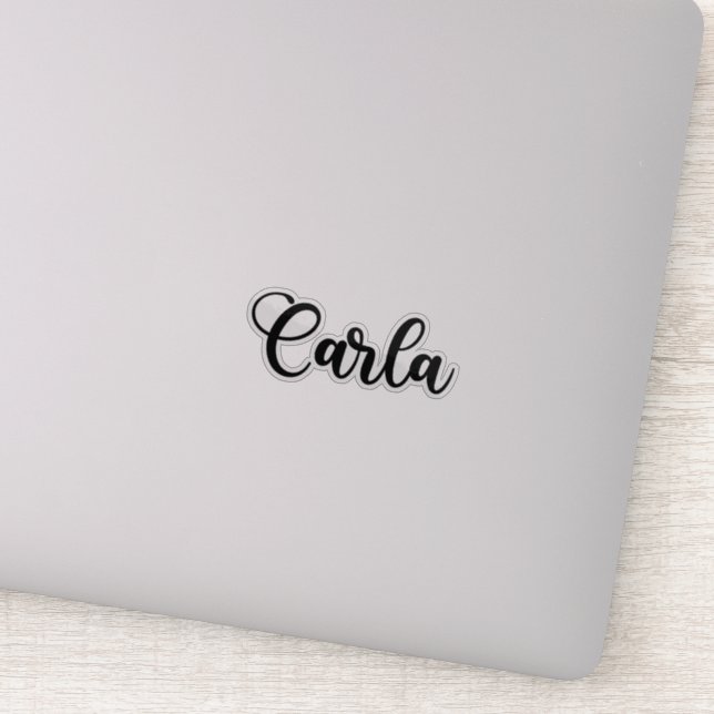 Sticker Carla Name - Calligraphie manuscrite (Détail)